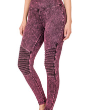 Load image into Gallery viewer, Wide Waistband Moto Leggings
