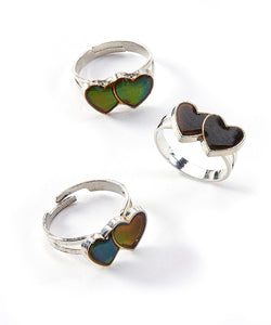 Double Heart Mood Ring
