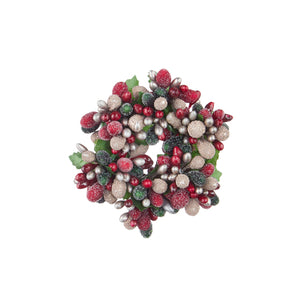 Beaded Berry Mini Wreath