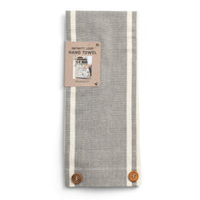 Load image into Gallery viewer, Gray Stripe Infinity Loop Towel
