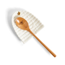 Load image into Gallery viewer, Bee Skep Spoon Rest W/Spoon
