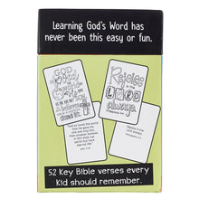 Load image into Gallery viewer, 52 Bible Memory Verses Coloring Cards For Kids
