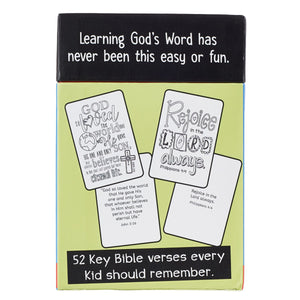 52 Bible Memory Verses Coloring Cards For Kids