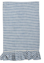 Load image into Gallery viewer, Striped Tea Towel With Ruffle
