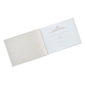White Lace Mr. & Mrs. Wedding Guest Book