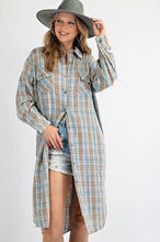 Load image into Gallery viewer, Plaid Printed Button Down Shirt
