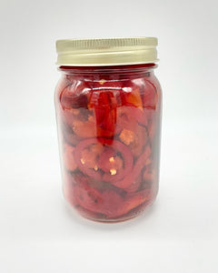 Candied Red Hot Jalapenos