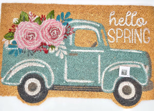 Coir Hello Spring Truck Mat