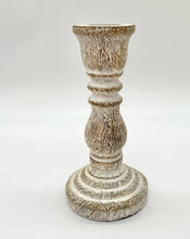 Load image into Gallery viewer, Wood Embossed Candlestick
