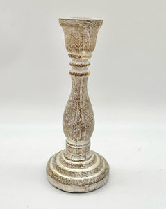 Wood Embossed Candlestick
