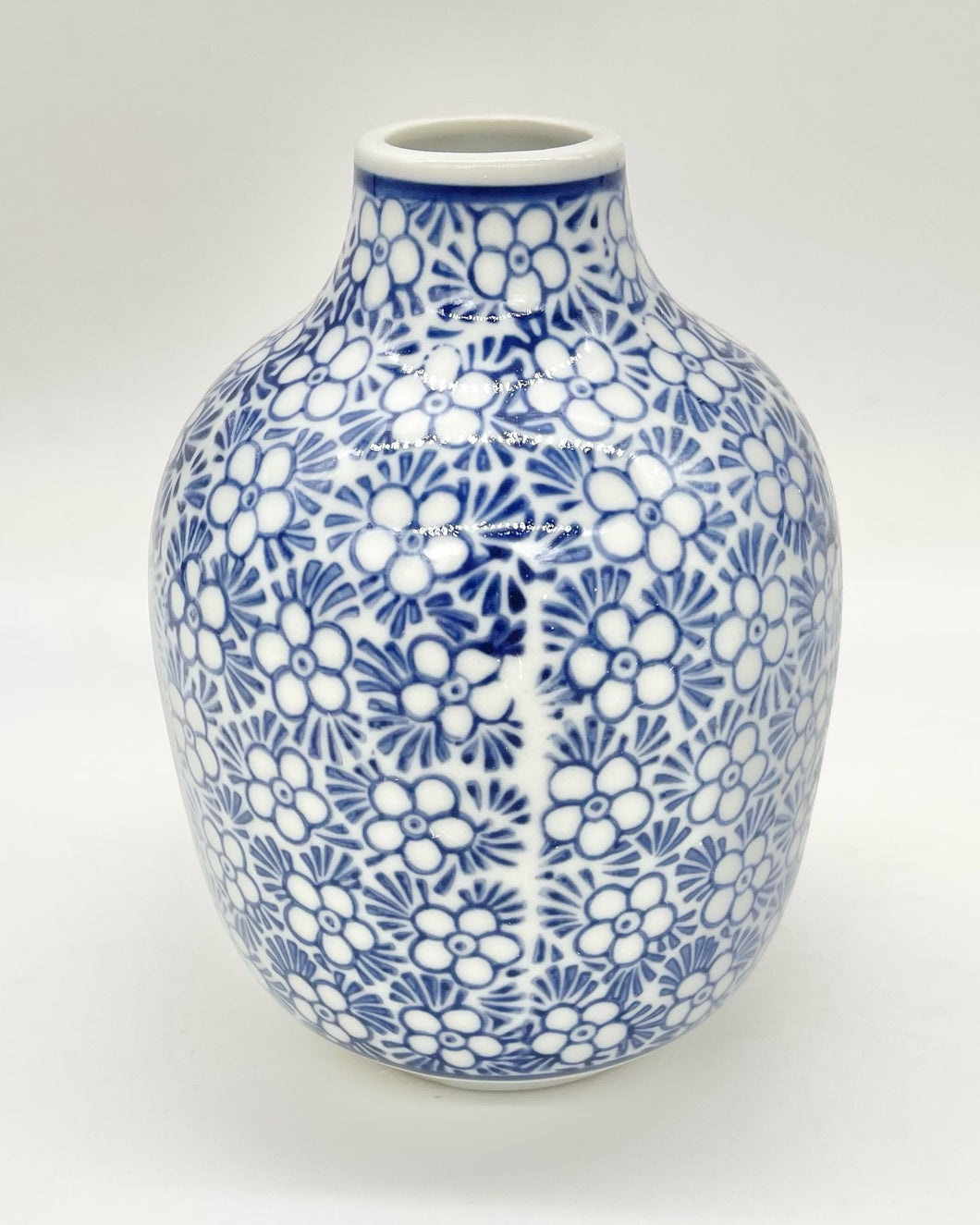 Blue And White Hand-Painted Vases