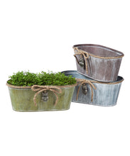 Load image into Gallery viewer, Tin Vintage Style Planter
